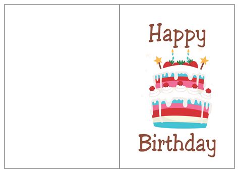 4 Best Printable Folding Birthday Cards For Wife