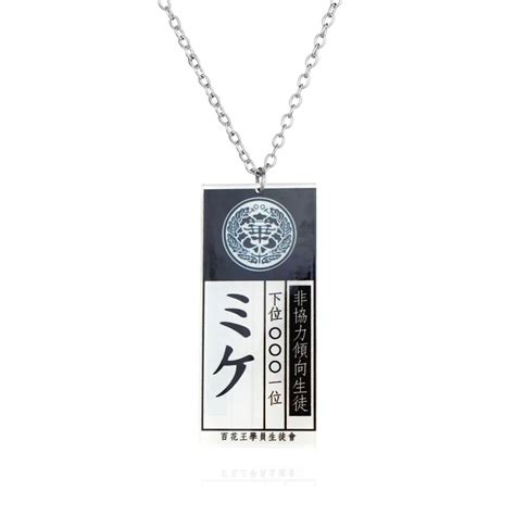 Kakegurui Yumeko Jabami Acrylic Necklace Pendant