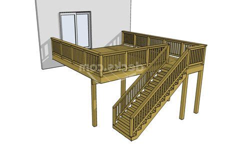 Free Deck Plan 1LJ1616 Deck Plans Free Deck Plans Outdoor Living Space
