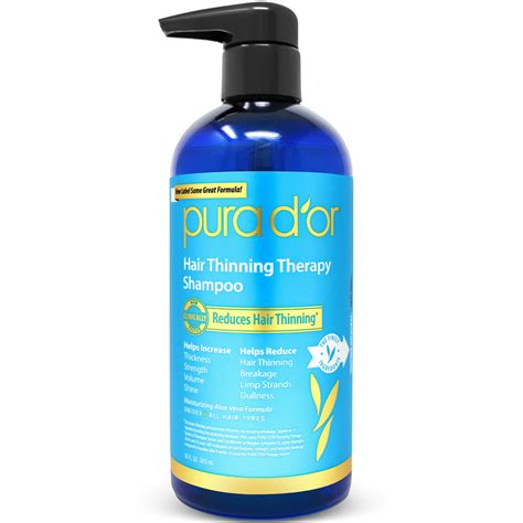 Pura Dor Hair Thinning Therapy Biotin Shampoo Original Scent 16 Oz W