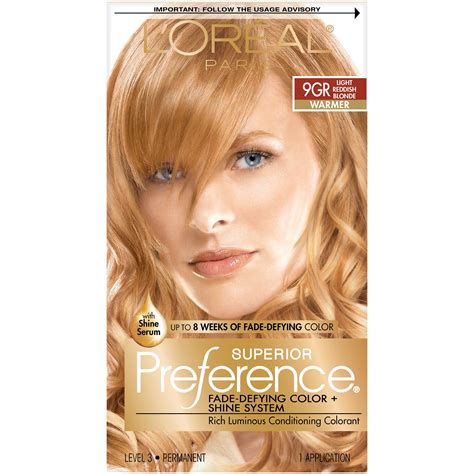 L Oreal Paris Superior Preference Fade Defying Shine Permanent Hair Color Gr Light Golden