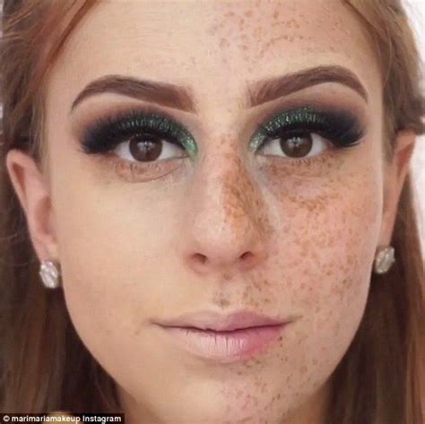Talented Make Up Artist Completely Covers Her Freckles Using Products Makeup To Cover Freckles