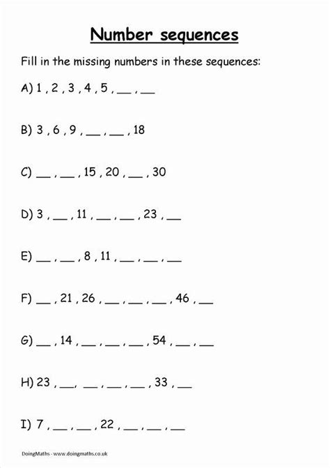 Https://tommynaija.com/worksheet/arithmetic Sequences Worksheet With Answers