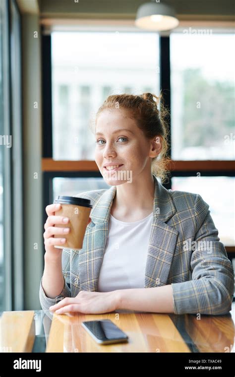 Girl In Fast Food Restaurant Stock Photo Alamy