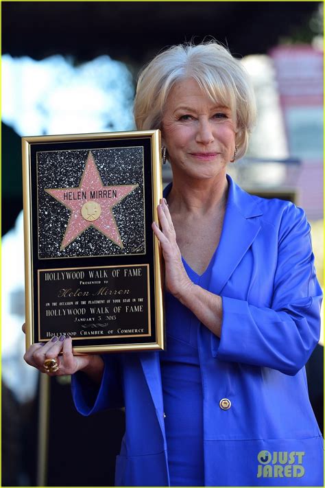 Helen Mirren Receives Star On Hollywood Walk Of Fame Photo 2784356