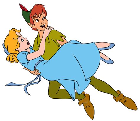 Peter Pan Carrying Wendy In His Arms Wendy Peter Pan Peter Pan Disney