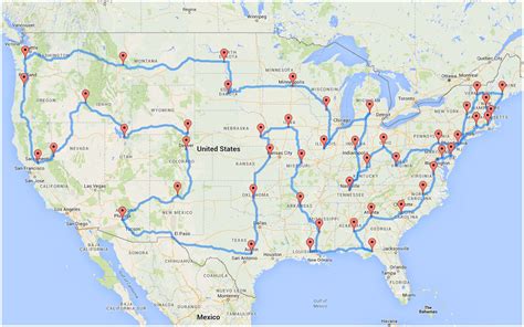 Map Shows The Perfect U S Road Trip According To Science Kulturaupice