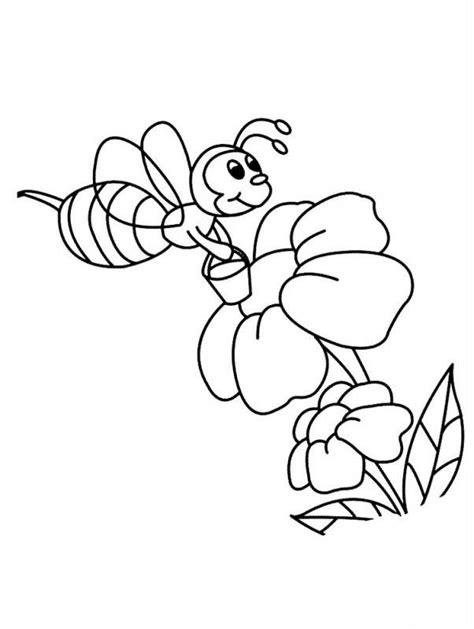 Desene cu Albine de colorat planșe și imagini de colorat cu albine