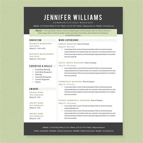 30 Sexy Resume Templates Guaranteed To Get You Hired In 2019 Inspirationfeed Part 2