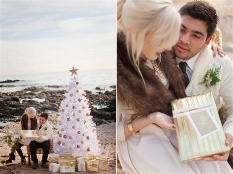 A Holiday Beach Engagement Shoot The Sweetest Occasion