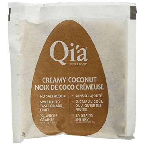 Qia Gluten Free Oatmeal Creamy Coconut 6 Ct
