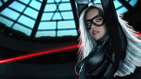 1366x768px 720p Free Download Sydney Sweeney As Black Cat Felicia