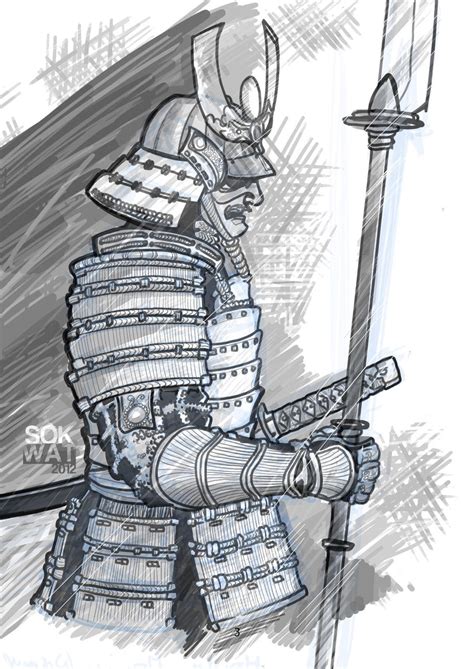 Samurai Drawing By Battoman On Deviantart