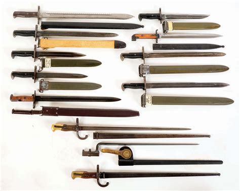 Lot Detail Lot Of 12 Assorted Us And Foreign Bayonets