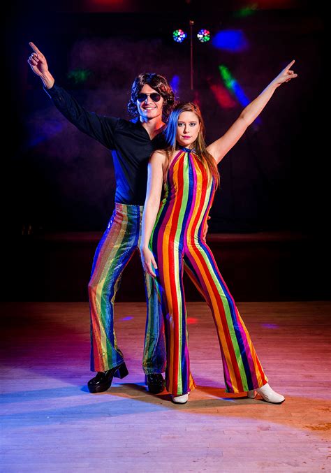 Womens 70s Disco Jumpsuit Costume