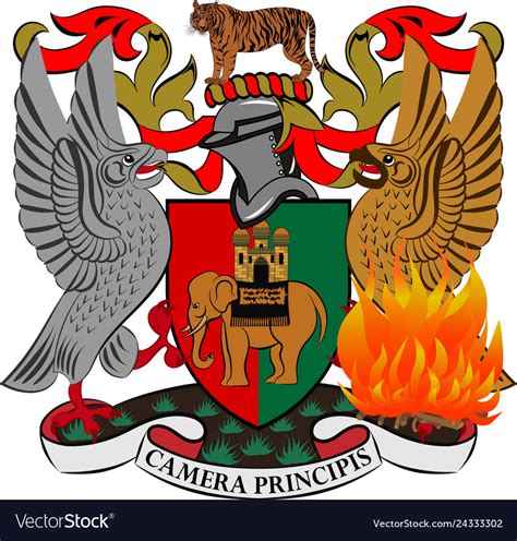 Coat Of Arms Of Coventry In England Royalty Free Vector