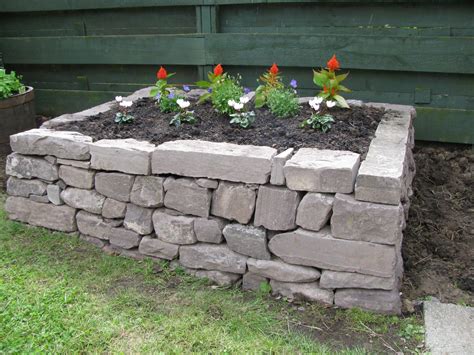 Dry Stone Walling Raised Bed