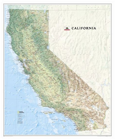 California State Wall Map National Geographic Maps California Map