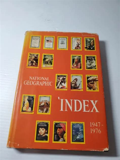 National Geographic Index 1947 1976 Hardcover Dust Jacket Vintage Book 1099 Picclick