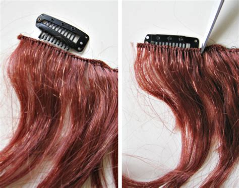 how to make clip on hair extensions from a halloween wig love maegan