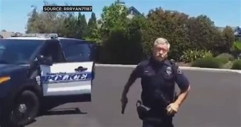 Watch California Cop Filmed Pulling Gun On Unarmed Man In Driveway National Globalnewsca