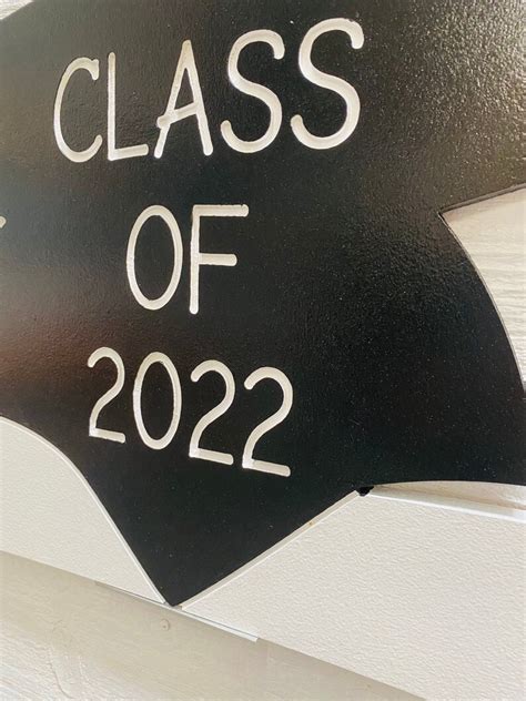 Class Of 2022 Graduation Cap Wood Lawn Sign Or Party Etsy
