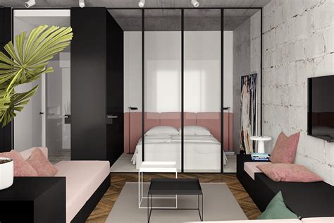 Great Inspiration Of Small Modern Studio Apartment Using