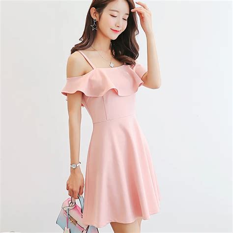 korean summer dress women clothing sleeveless casual sexy dress solid mini spaghetti strap slash