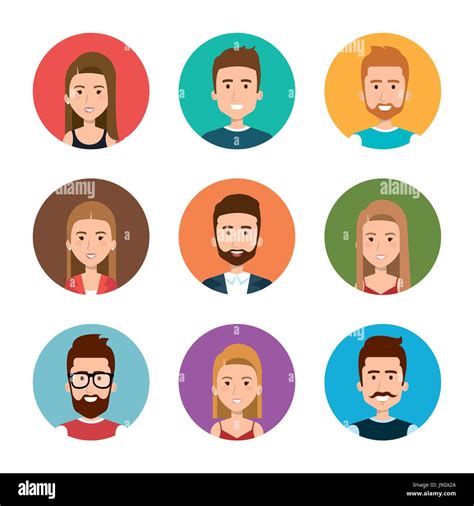 People Icons Set Stock Vector Image And Art Alamy