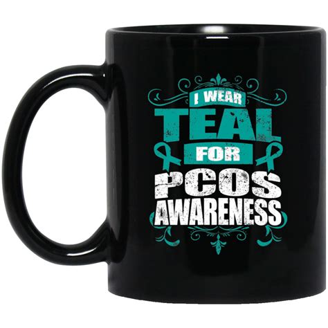 I Wear Teal For Pcos Awareness Mug The Awareness Store
