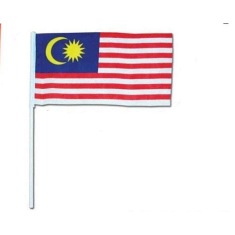 Jalur Gemilang Malaysia Hand Flag Bendera Malaysia Bendera Tangan