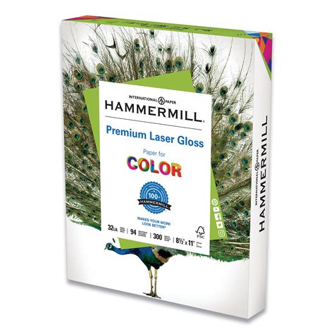 Hammermill Color Laser Gloss Paper 94 Brightness 32 Lb 8 12 X 11