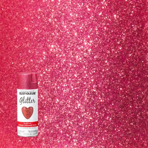 Rust Oleum Specialty 1025 Oz Bright Pink Glitter Spray Paint 301818