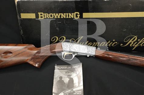 Browning Sa22 Sa 22 Grade Iii 22 Lr Semi Automatic Rifle And Box Mfd