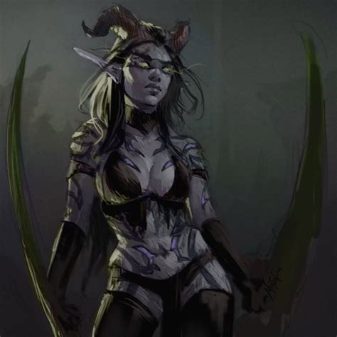 Kaldorei Demon Hunter By N Pitlig Warcraft Art World Of Warcraft