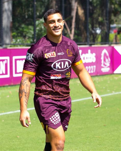 Kotoni staggs is also very active on instagram and will often post some works. Footy Players: Kotoni Staggs of the Brisbane Broncos
