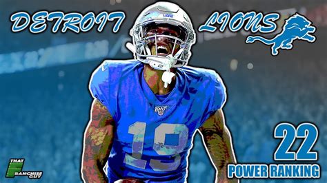 A Deep Dive Into The 2020 Detroit Lions | Power Ranking: 22 - YouTube