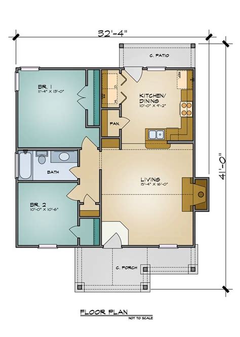 We did not find results for: Plan HHF-7105 Floor Plan | Guest house plans, Small house ...