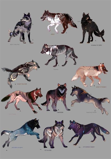 Wolfs Mega Pack Adopt Closed By Furrirama On Deviantart Canine Art