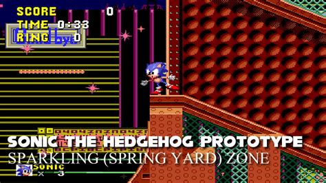Sonic 1 Prototype Ost Sparkling Spring Yard Zone Youtube