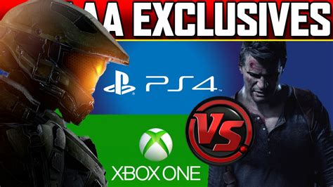 Ps4 Vs Xbox One Aaa Exclusives Youtube