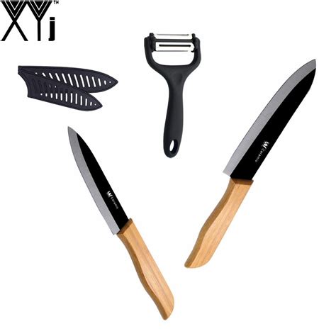Xyj Brand Ceramic Knife Set 5 Inch 6 Inch Slicing Chef Kitchen Knives