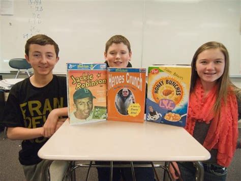Heroes Featured On Eighth Grade Cereal Boxes