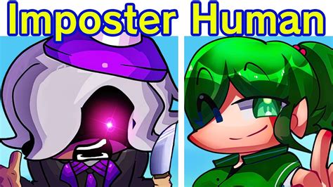 friday night funkin vs imposter but human v2 cancelled build fnf mod among us black imposter