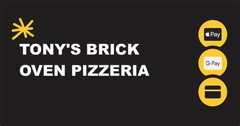 Tonys Brick Oven Pizzeria 2417 14th St Gulfport Ms 39501 Menu