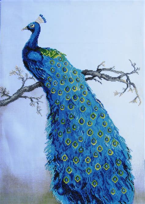 Blue Peacock Diamond Dotz Diamond Painting Painting Accessories Peacock