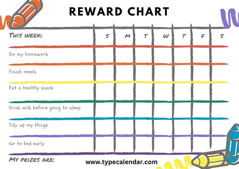 Free Printable Reward Charts For Kids 45 Off