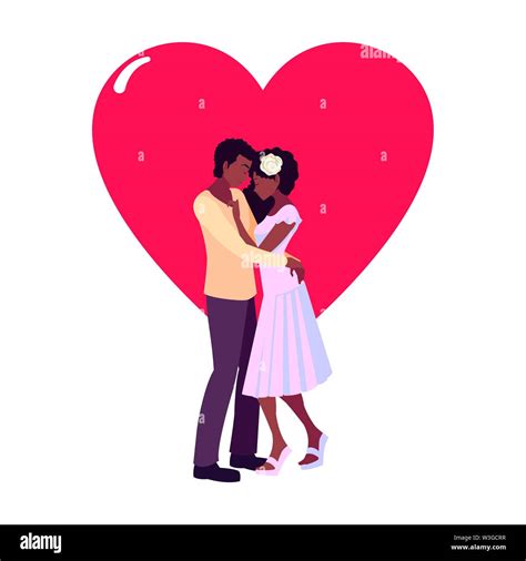 romantic couple hugging love heart vector illustration stock vector image and art alamy