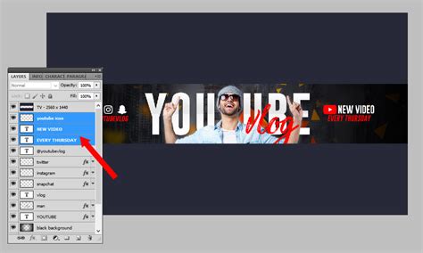 How To Make Youtube Channel Art Banner 1 Adobe Photoshop Tutorials Images