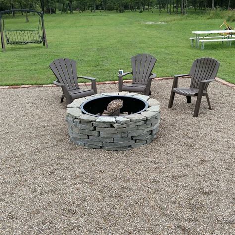 Fire Pit Made From Real Stone Dry Stacked So Relaxing Stone Fire
